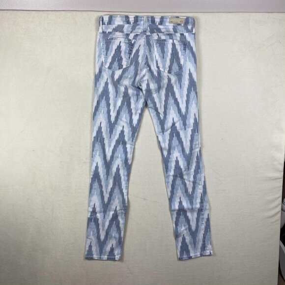 AG The Stilt Cigarette Leg Skinny Ikat Print Jean - Picture 7 of 8